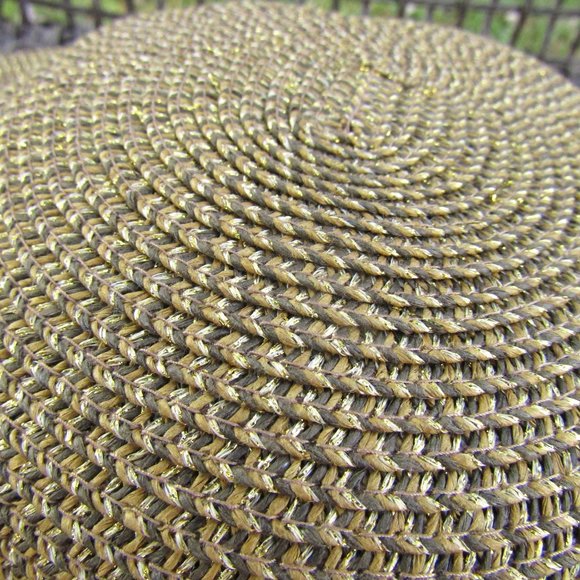 Scala Paper Straw Braided Wide Sun Hat Beach Handcrafted NWT - Picture 7 of 10